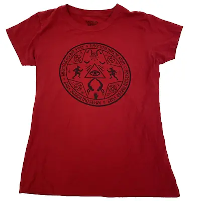 Buy American Horror Story Womens Graphic T-shirt Large Red Short Sleeve Tee Ripple • 12.63£