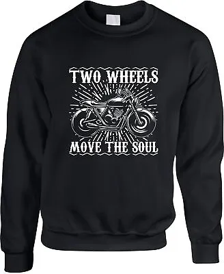 Buy Two Wheel Moves The Soul Jumper Biker Motorcycle Biking Sarcastic Riders Gifts • 19.99£