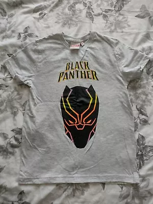 Buy Marvel T-shirt Black Panther Age 8-9 • 2£