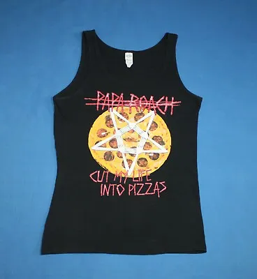 Buy Papa Roach Shirt Cut My Life Into Pizza Plastic Fork Rap Rock Band Women's Tee M • 59.56£