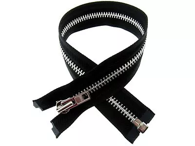 Buy Heavy Duty Strong Metal Open End Zip By YKK For Motorbike Jackets No 8 Weight • 5.59£