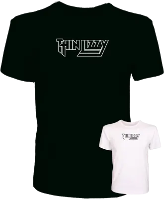 Buy Thin Lizzy Logo Phil Lynott Rock Quality 100% Cotton T-Shirt Gift S-XL • 9.99£