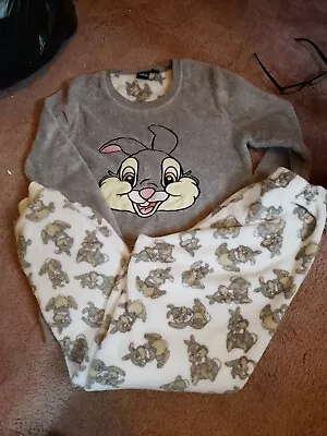 Buy Disney Thumper Fleece Pajamas Size 10 - 12 Vgc UK Only  • 5£