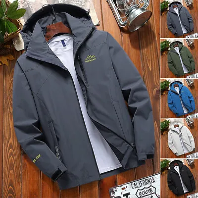 Buy Winter Men's Waterproof Winter Warm Mountain Outdoor Jackets Hooded Work Coat • 18.99£