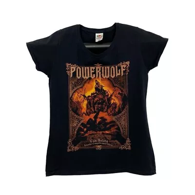 Buy POWERWOLF “Vade Satana” Power Heavy Metal Band T-Shirt Women's Medium Black • 16£