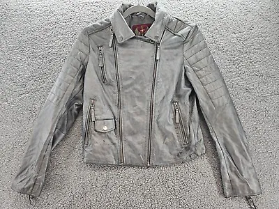 Buy Lethal Leather Metallica Chrome Jacket Women Size Large • 192.14£
