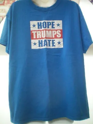 Buy  Hope Trumps Hate  Size Large Blue T Shirt    Vgc • 4.99£