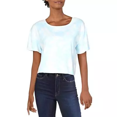 Buy Alternative Womens Blue Crewneck Tie Dye Tee T-Shirt Top S  3568 • 3.91£
