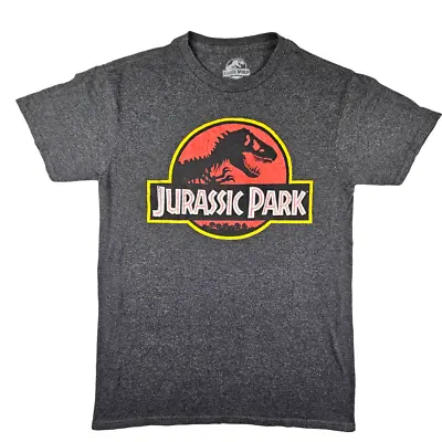 Buy Jurassic World Park T Shirt Size S Grey Mens Cotton Crew Graphic Tee • 12.82£