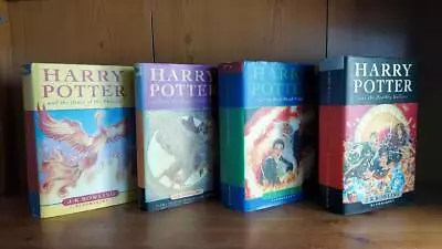 Buy 4 X Harry Potter Books J K Rowling  HB DJ Inc 3  1st Editions • 29.98£