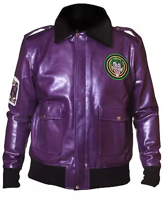 Buy Batman Henchmen Joker Goon Purple Bomber Jacket With Faux Fur Collar • 84.99£