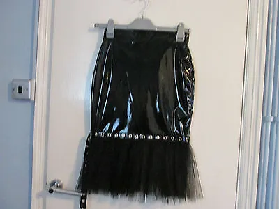 Buy  Pvc & Net Skirt Size 6   By Phaze New & Tags Sexy Gothic Punk Steampunk   • 24.99£