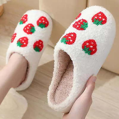 Buy Slippers For Women Cute And Comfy 'Strawberry'' Christmas Gifts Indoor • 14.99£