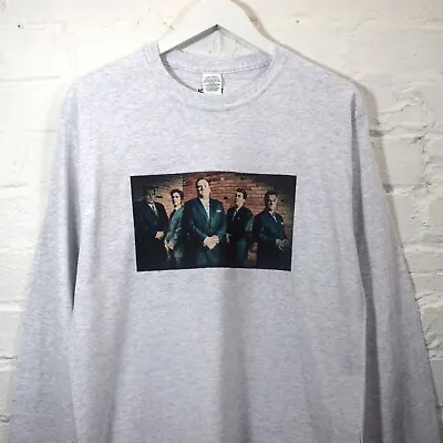 Buy Actual Fact The Sopranos Mobster Printed Ash Grey Long Sleeved Tee T-shirt • 20£