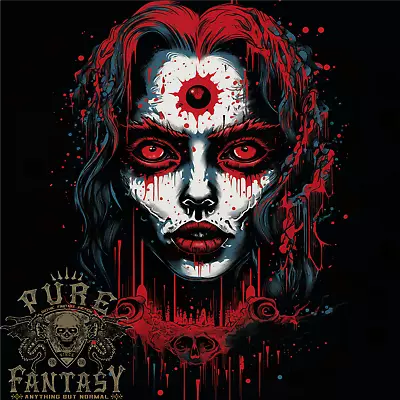 Buy Satanic Witch Zombie Mens T-Shirt 100% Cotton • 10.75£