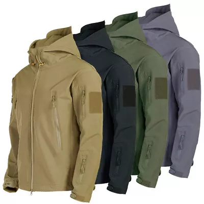 Buy Jacket Windbreaker Tactical Soft Shell Mens Jacket Waterproof Coat Army Military • 21.99£