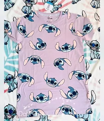 Buy Ladies DISNEY Nightshirt Pyjamas Women's Girls Stitch Size M • 9.99£