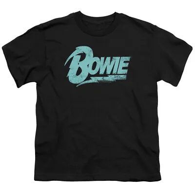 Buy David Bowie Logo Kids Youth T Shirt Licensed Music Merch Rock Band Tee Black • 14£