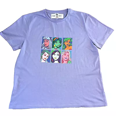 Buy Disney Princess Pop Art T-Shirt - Lilac - XXL • 9.99£