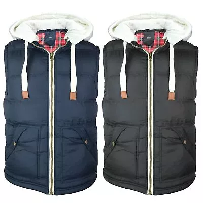 Buy Mens Body Warmer Gilet Hoodie Hooded Contrast Sleeveless Jacket S  38 In- 40 In • 10.79£