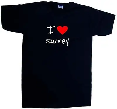 Buy I Love Heart Surrey V-Neck T-Shirt • 9.99£