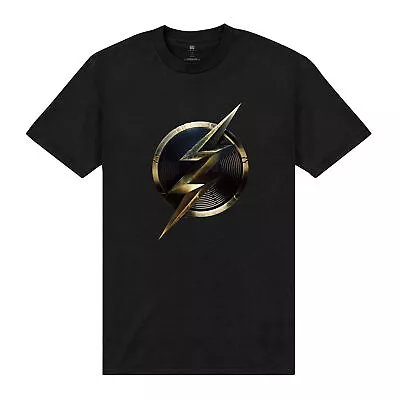 Buy Official The Flash Logo T-Shirt Short Sleeve Crew Neck T Shirt Cotton Tee Top • 22.95£