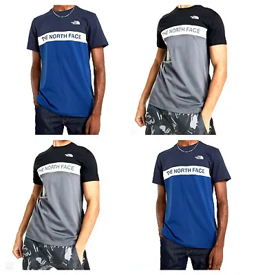 Buy The North Face Woven Block TNF Mens T-Shirt Crew Neck Tee Cotton Casual Shirts • 16.99£