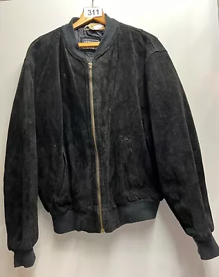 Buy Classic 1990’s VINTAGE Suede BOMBER Jacket - CLASSIC SOLID • 25£