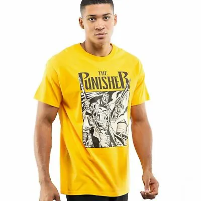 Buy Official Marvel Mens Punisher Dual Guns T-shirt Gold S - XXL • 13.99£