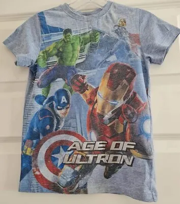 Buy Next Marvel Avengers Age Of Ultron Short Sleeve Top Age 7 Years • 4£