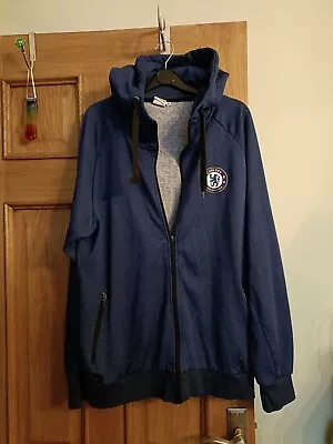 Buy Chelsea Football Club Blue Cotton Mix Badge Hoodie Size XL  • 9.95£