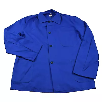 Buy Vtg French EU Worker CHORE Work Shirt Jacket - Sz Large #54 • 23.99£