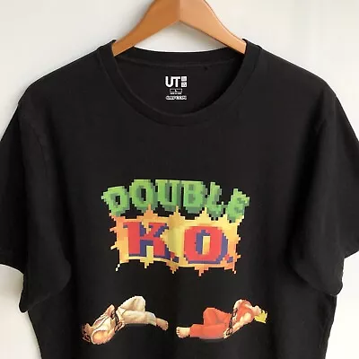 Buy Uniqlo X Capcom Street Fighter T-Shirt Black Men's Large Double K.O. Graphic • 14.99£