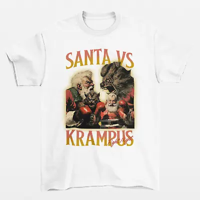 Buy Funny Christmas T Shirt | Santa Krampus | Ugly Christmas | Unisex • 12.95£