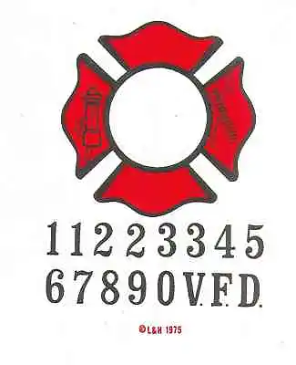 Buy 1975 Original Vintage T-shirt Iron-on *fire Department V.f.d* Numbers Free S&h • 9.46£