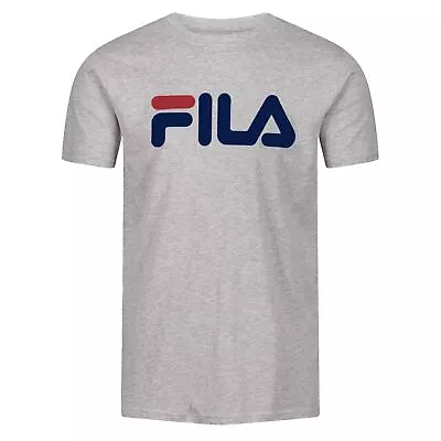 Buy Mens FILA Printed T-Shirt Short Sleeve Shirt Crew Neck Casual Summer Top Tee • 7.99£