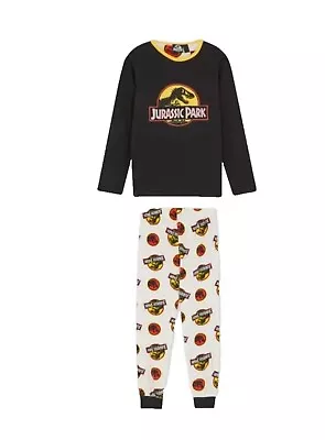 Buy New Jurassic Park Fleece Cozy  Pyjama Set For Boys Primark 10-11 Years Old • 14£