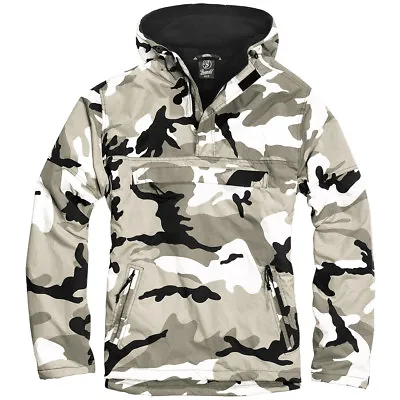 Buy Brandit Military Windbreaker Tactical Hooded Anorak Mens Jacket Urban Camouflage • 57.95£