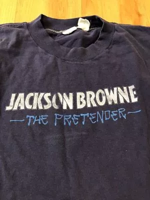 Buy Original THE PRETENDER Jackson Browne  No Nukes  T-SHIRT Sz L No Hole No Damage! • 384.28£