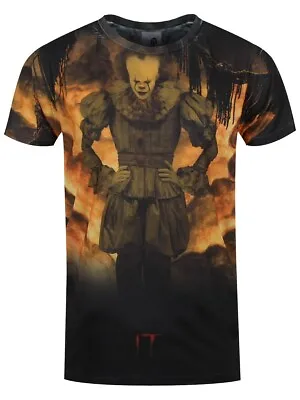 Buy T-shirt IT Pennywise Flames Sublimation Official Movie Licensed • 14.99£