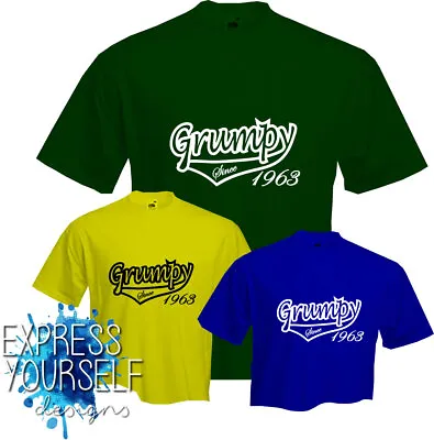 Buy GRUMPY SINCE 1963 - T Shirt, 60th BIRTHDAY (2023), Fun, Present, Gift, NEW • 9.99£