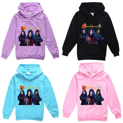 Buy New Descendants 3 Kids Girls Casual Long Sleeve Hoodie Sweatshirt Tops Xmas Gift • 12.56£