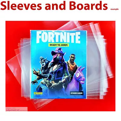 Buy 10 Fortnite Sticker Album Clear Bags ONLY Acid-Free Size4 Panini [In Stock] • 9.99£