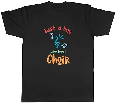 Buy Funny Musical Chorus Vocal Singer Mens T-Shirt Boy Who Loves Choir Unisex Tee • 8.99£