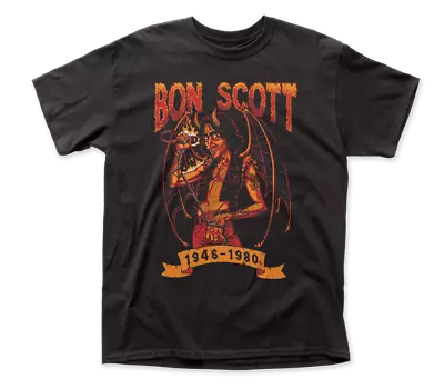 Buy AC/DC-Bon Scott-T-Shirt - Tee - Adult-Medium-Diablo Dates-Licensed-Brand New • 13.94£