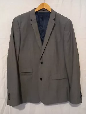 Buy Topman Mens Long Sleeve Grey Hudson  Blazer Size 44 • 18£