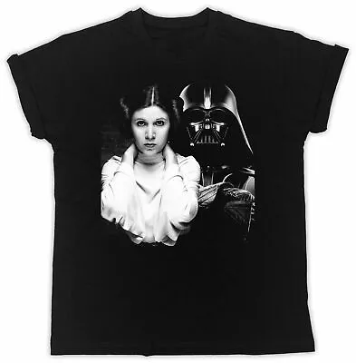 Buy Princess Leia Darth Vader 1977  T-shirt Retro Poster Tee Unisex Black Men Jap • 9.99£