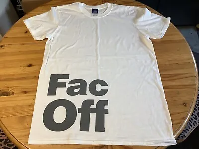 Buy Factory Records FAC OFF T-Shirt Size Med New Order, Joy Division,Hacienda,Rave • 12.99£