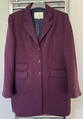 Buy House Of Bruar Mulberry Wool Coat Jacket Blazer Size 16  • 49.99£