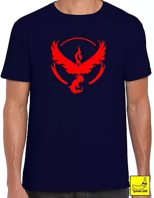 Buy Pokemon Go Team Valor Symbol T-Shirt Nintendo Gaming Mystic Pokeball Gift • 9.89£